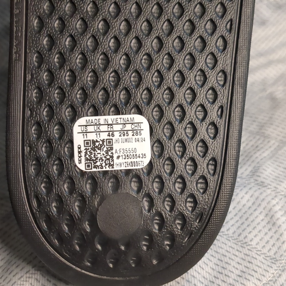 Adidas Black Slide Sandals - Picture 8 of 16